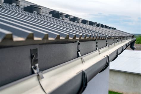 sheet metal gutter fabrication|size of gutter for roofing.